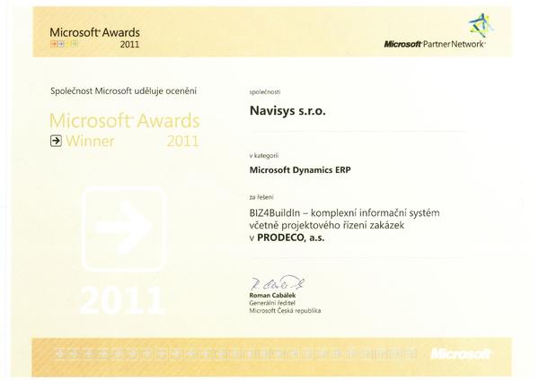 plaketa Microsoft Awards_Prodeco_2011